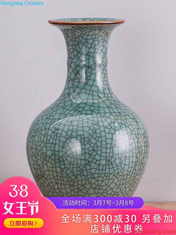 181 new Jingdezhen porcelain vase Live long and proper pastel wax gourd bottle of porcelain Household adornment furnishing articles