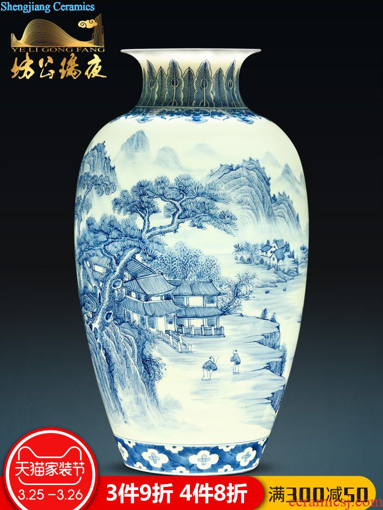 Jingdezhen ceramics archaize heavy pastel ears flower vases, table decorations garlic furnishing articles