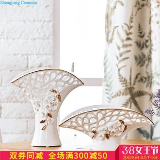 New Chinese vase living room table wine TV ark furnishing articles European creative ceramic flower arranging flower decorations
