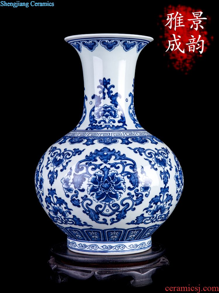 Jingdezhen ceramic large crack open a piece of writing brush washer kung fu suit antique tea wash tank crafts