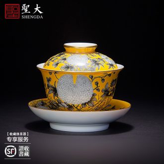 St the ceramic hat cup thin foetus hand-painted jingdezhen blue and white landscape hat to heavy light tea kungfu masters cup