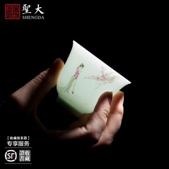St the ceramic kung fu tea master cup hand-painted beaming sample tea cup all hand jingdezhen porcelain tea set