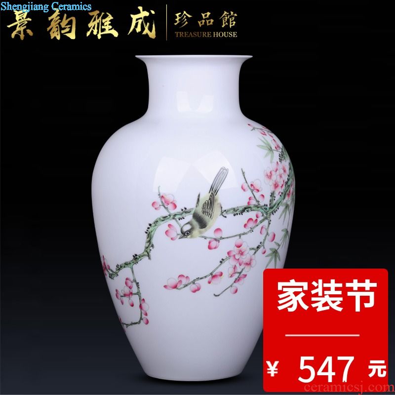 Mesa of jingdezhen blue and white porcelain ceramic flower vases furnishing articles home sitting room adornment retro flower implement process