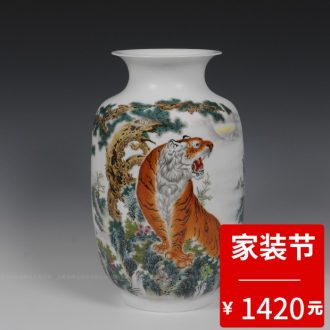 Jingdezhen ceramic modern new Chinese style porch hand-painted vases furnishing articles home sitting room TV cabinet decorative porcelain