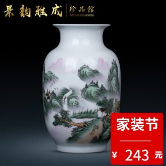 Jingdezhen ceramics hand-painted vases, TV ark furnishing articles furnishing articles flower arrangement sitting room household act the role ofing is tasted hydroponic flowers