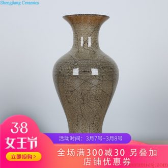 076 contemporary sitting room of large vase Jingdezhen ceramic fashion flower receptacle European decorative household items furnishing articles