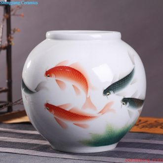 Large vases, pottery and porcelain of jingdezhen Chinese style decoration rich ancient frame handicraft furnishing articles Home decoration ceramic vase