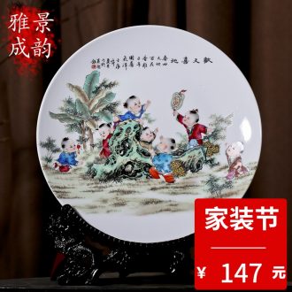 Jingdezhen ceramic large tea tea pot put POTS storage tank flower POTS sealed cans of tea boxes home