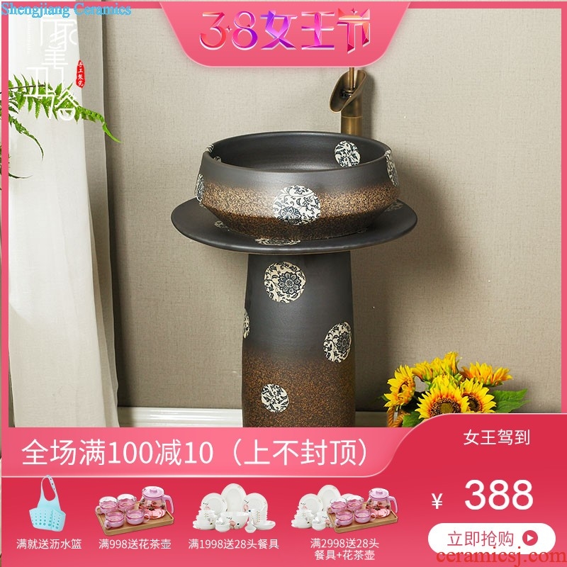 M the lavatory ceramic art simple one floor balcony toilet toilet outdoor hand-washing basin