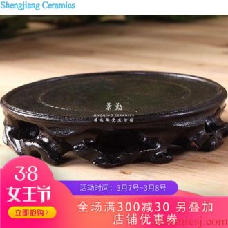 338 jingdezhen leading resin base large and medium-sized household adornment hang dish multi-functional rack