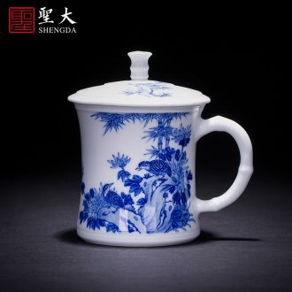 Santa wear ceramic kung fu tea set hand painted enamel colour film grass dragon master cup jingdezhen all hand cups