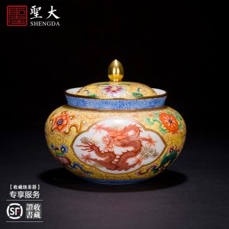 Holy big teapot hand-painted ceramic kung fu agate red fish like teapot alone single pot all hand of jingdezhen tea service
