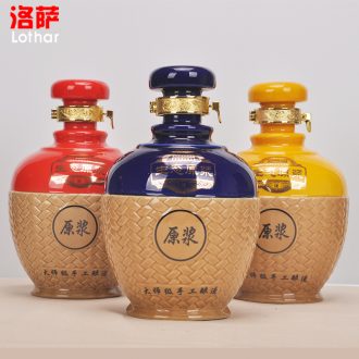 Jingdezhen ceramic jars 10 jins 20 jins 30 jins 50 jins of archaize hip bubble whose bottle it medicated wine jar