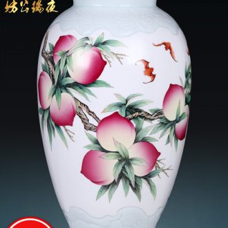 Jingdezhen ceramics imitation qing qianlong pastel even pick flowers wrapped branches vase household decoration crafts are sitting room