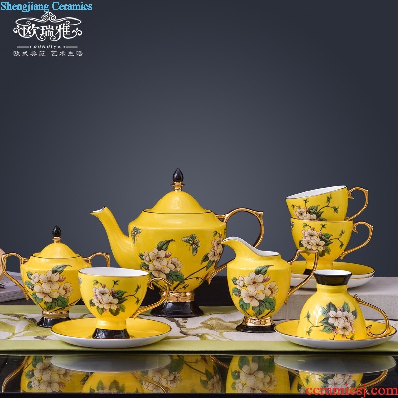 European ceramic bone porcelain coffee mugs afternoon tea tea cup dish home wedding gift gift set