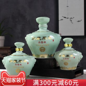 Jingdezhen ceramic barrel ricer box store meter box 10 kg sealed insect-resistant moistureproof with cover to ricer box flour cylinder household