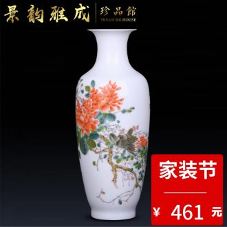 Jingdezhen ceramic vases, flower arrangement of new Chinese style furnishing articles housewarming ground adornment home sitting room arts and crafts