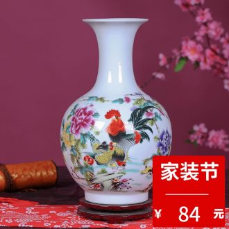Jingdezhen ceramics vase new Chinese flower arranging retro rural creative contracted sitting room desktop furnishing articles process