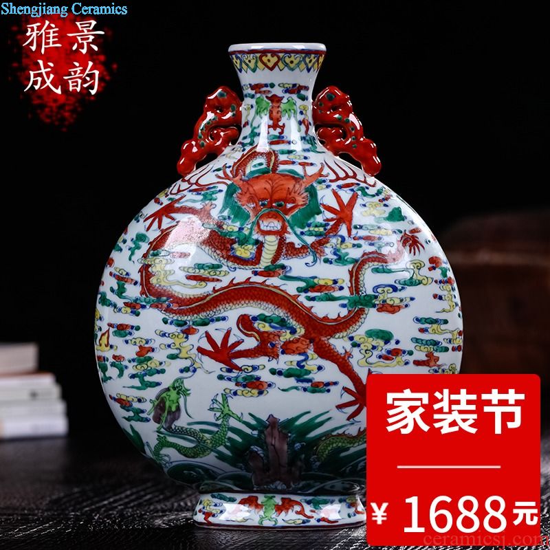 Jingdezhen ceramic POTS sub storage tank large Chinese general moisture caddy meters pot pottery furnishing articles