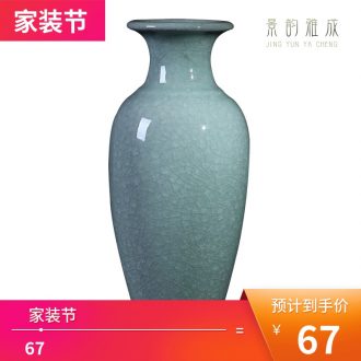 Blue and white blue porcelain of jingdezhen ceramics hollow-out the vase Chinese zen sitting room all over the sky star dry flower vases, restore ancient ways