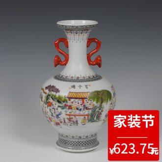 Jingdezhen ceramics office furnishing articles manually after cologne vase sitting room home decoration decoration vase