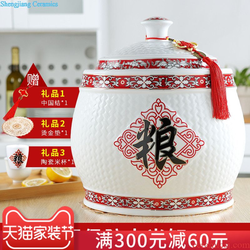 Jingdezhen ceramic bottle small jar after archaize 5 jins of 10 1 2 3 kg hip flask decoration empty bottles of liquor bottles