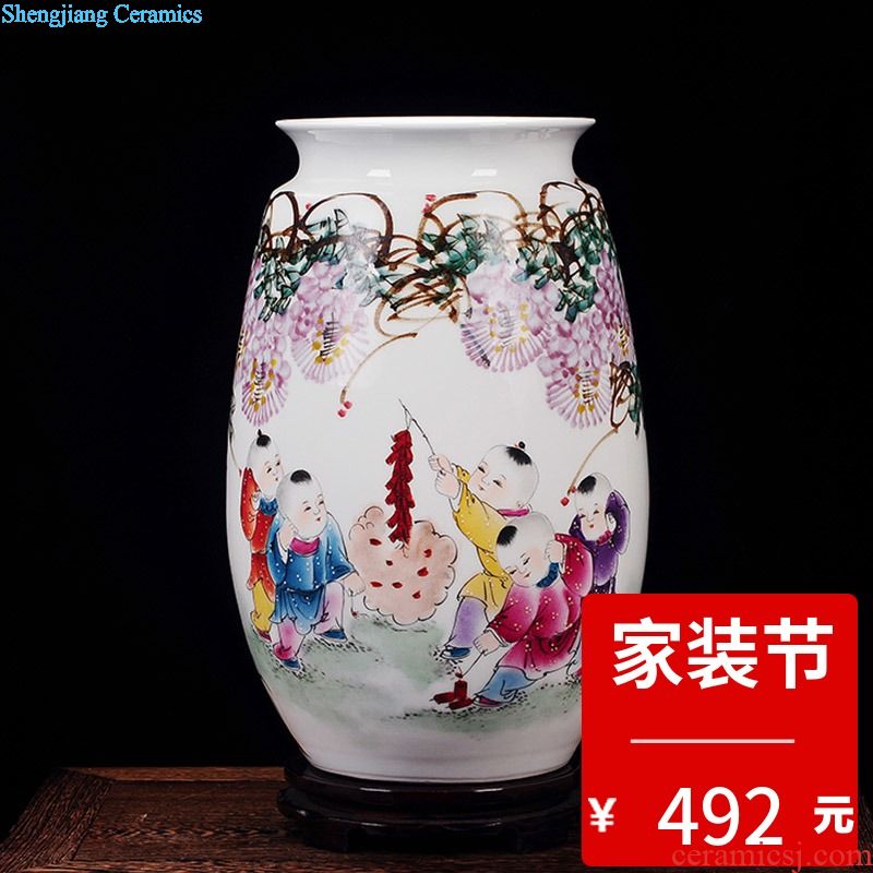 Jingdezhen ceramic new Chinese blue and white in extremely good fortune sitting room porch porcelain vase household adornment furnishing articles