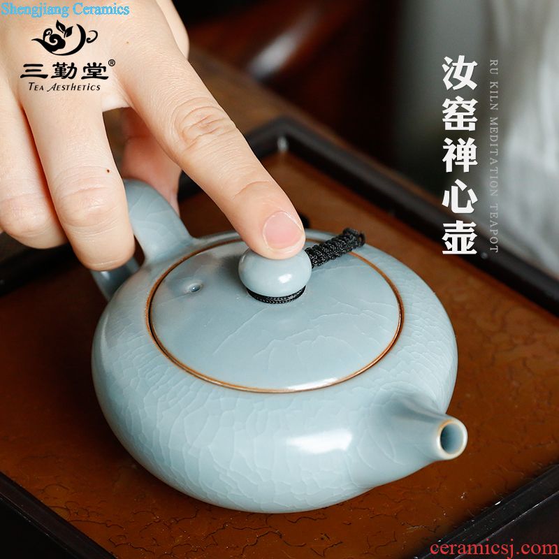 Three frequently hall your kiln cups Jingdezhen S44025 kung fu tea master cup single cup sample tea cup of black tea cup