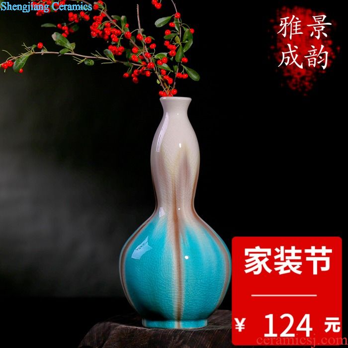 Jingdezhen ceramics European fashionable sitting room furnishing articles contracted and contemporary crafts table vase decoration decoration