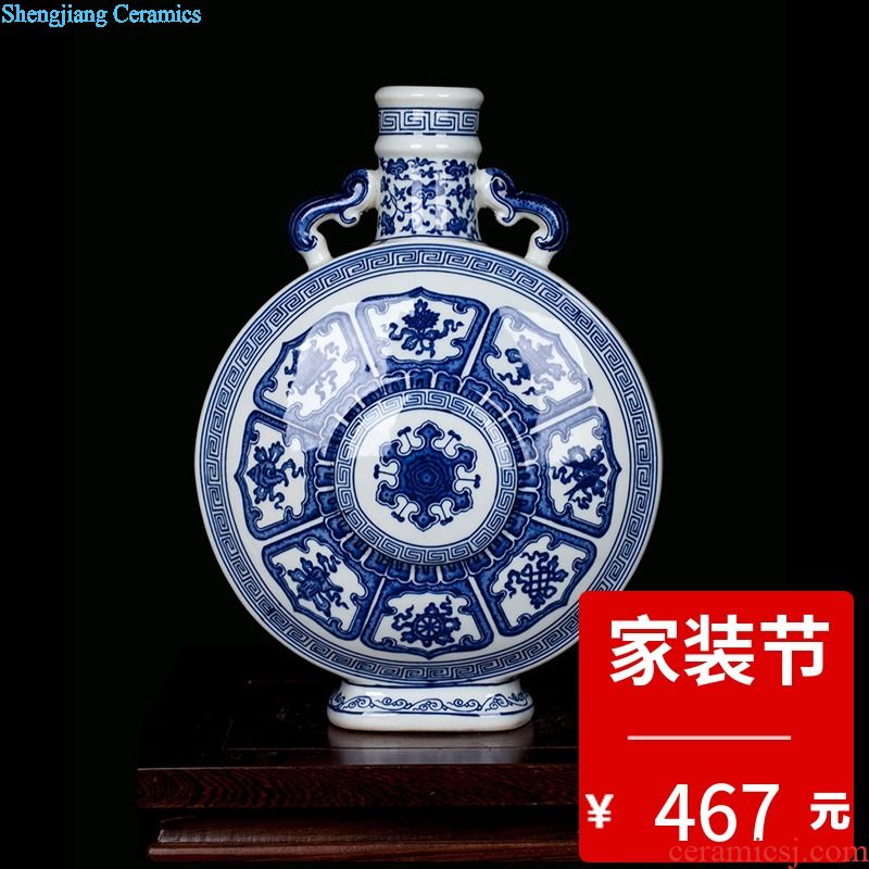 Jingdezhen ceramic antique blue and white porcelain vase new Chinese style household act the role ofing is tasted contemporary and contracted sitting room porch place