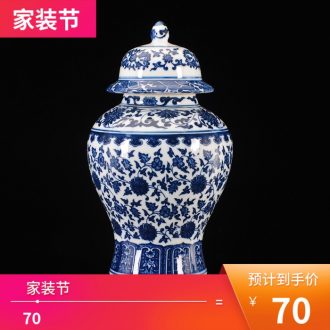 New classic adornment of jingdezhen porcelain home sitting room fashion modern handicraft decoration ceramic plate is placed
