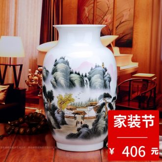 Jingdezhen ceramics powder enamel porcelain modern fashion decoration figure vase Wang Rongjuan home sitting room as the ancient philosophers