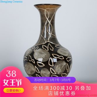038 jingdezhen ceramics powder enamel vase peony blooming flowers of the reward bottle The sitting room home handicraft furnishing articles