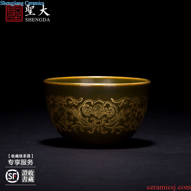 St the jingdezhen ceramic colour master hand draw pastel guan yu cup all hand kung fu tea set single cup sample tea cup