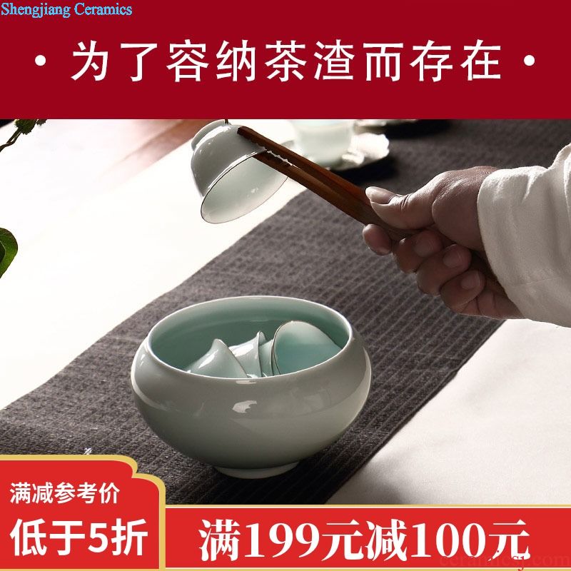 Drink to ceramic creative ashtray coarse pottery gold retro ashtray home sitting room tea table tea furnishing articles