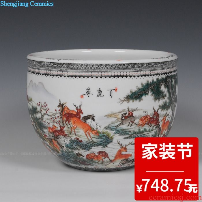 Mesa of jingdezhen ceramic vase household act the role ofing is tasted famous masterpieces hand-painted vases Zhang Bingxiang magpie vase