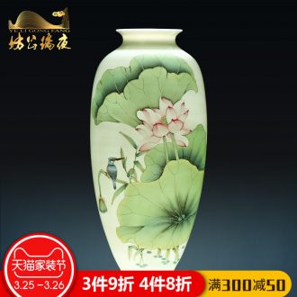 Jingdezhen ceramics imitation qing qianlong fukuyama ShouHai furnishing articles of Chinese blue and white porcelain vases, flower arrangement sitting room adornment
