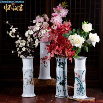 Antique vase of blue and white porcelain of jingdezhen ceramics new Chinese flower arranging flowers sitting room adornment rich ancient frame furnishing articles