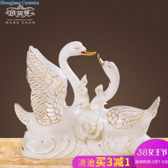 Europe, the new European ceramics ivory porcelain european-style ashtray New home decoration furnishing articles