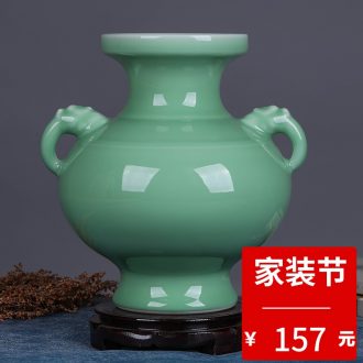 Jingdezhen porcelain brush pot furnishing articles desk of Chinese style arts and crafts moved into gifts creative gift