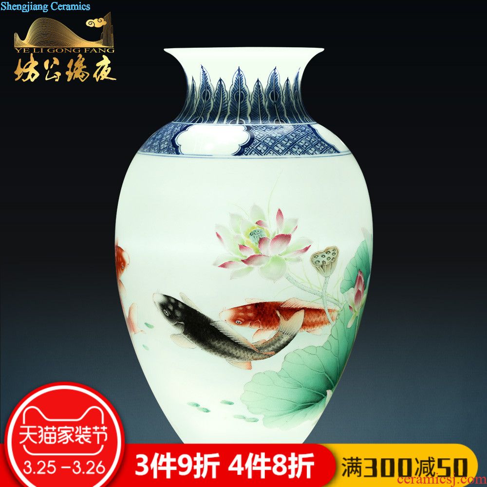 Jingdezhen ceramics furnishing articles imitation qing qianlong fuels the dragon celestial vases, sitting room of Chinese style household decorations