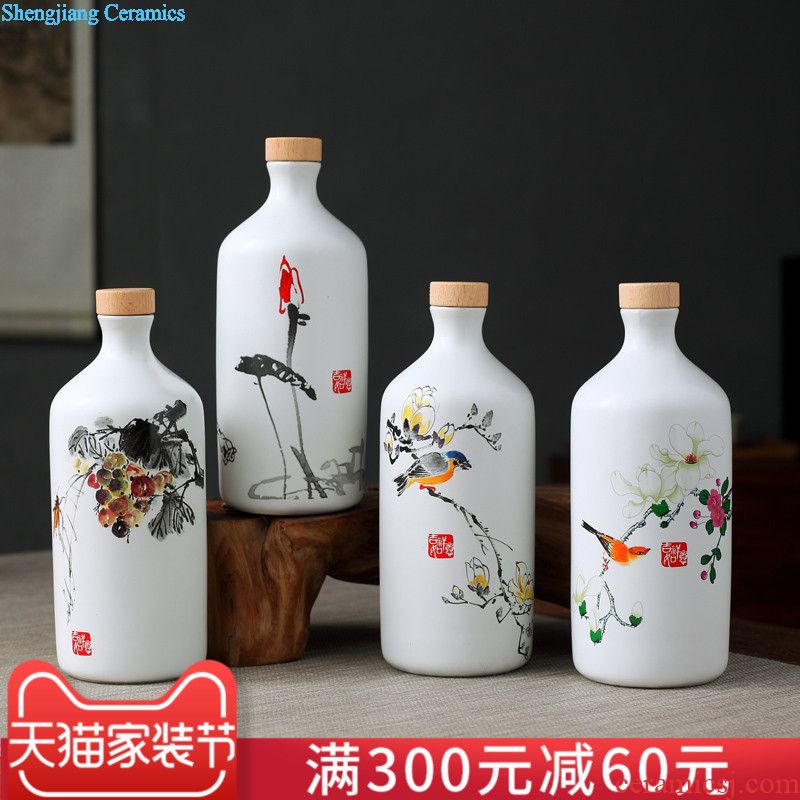 Jingdezhen ceramic jar sealing it home 50 pounds ten leading bubble jars archaize liquor bottle pot pot