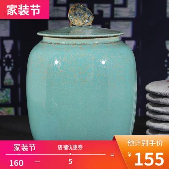 Jingdezhen ceramic general large jar of home sitting room ground flower arrangement of blue and white porcelain vase furnishing articles of Chinese style restoring ancient ways