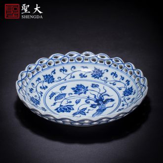 Kung fu master ceramic cups cup hand-painted thousands sample tea cup flower small teacup full manual jingdezhen blue and white porcelain tea set