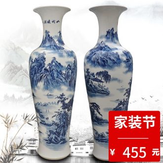 Chinese style living room creative furnishing articles vase of jingdezhen ceramics interior decoration dry flower vase