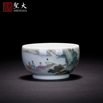 Holy big ceramic pot teapot hand-painted porcelain girder household cold all hand jingdezhen tea cool tea kettle
