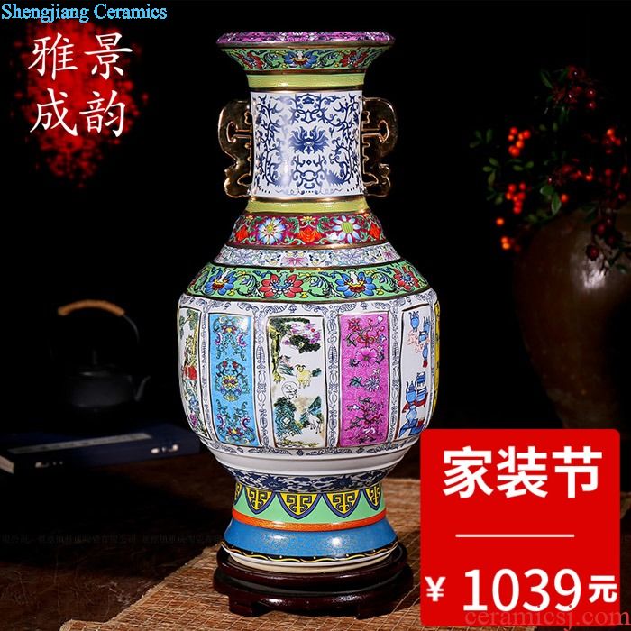 Jingdezhen ceramic seal POTS celadon storage tank household gift box packaging Er tea pot to restore ancient ways