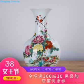 190 jingdezhen ceramics powder enamel lad vases, flower arranging new Chinese style household act the role ofing is tasted handicraft furnishing articles in the living room