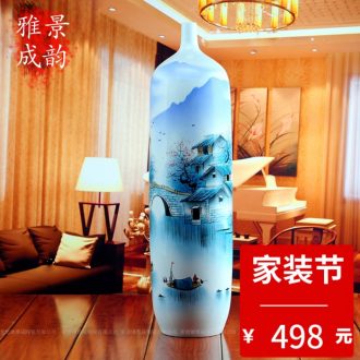 Jingdezhen ceramic brush pot fashion vase on January 1, modern ceramic product practical send teacher crafts