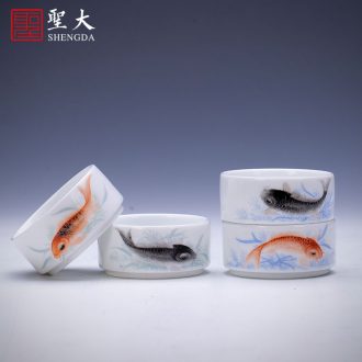 The big ceramic curios All hand archaize qianlong pastel fast brand Jingdezhen collectables - autograph porcelain jewelry accessories